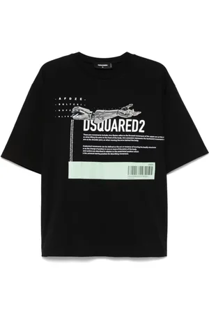 Dsquared2 Tops, Heren, Zwart, L, Zwarte Herenoverhemd