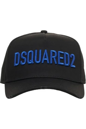 Dsquared2 Accessoires, Heren, Zwart, ONE Size, Katoen, Zwarte Baseball Cap