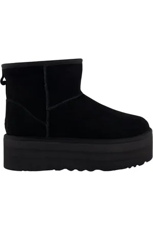 UGG Schoenen, Dames, Zwart, 40 EU, Suède, Classic Mini Platform Boots