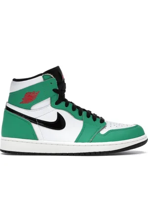Jordan Schoenen, Dames, Groen, 38 EU, Leer, Retro High Sneakers