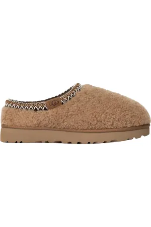 UGG Schoenen, Dames, Bruin, 38 EU, Maxi Curly Pantoffels Cognac