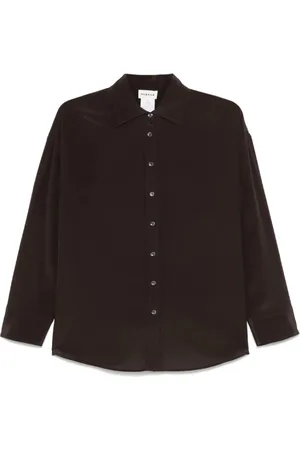 P.A.R.O.S.H. Blouses & Shirts, Dames, Zwart, M, Elegante Damesoverhemd