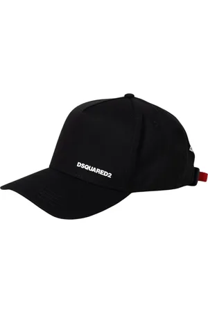 Dsquared2 Accessoires, Heren, Zwart, ONE Size, Katoen, Zwarte Baseballpet voor Mannen