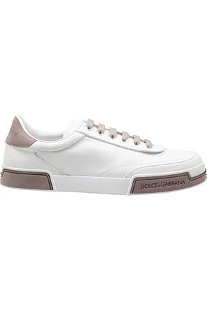 Dolce & Gabbana Schoenen, Heren, Wit, 40 EU, Leer, Portofino Yatch Sneakers Wit Duif Grijs