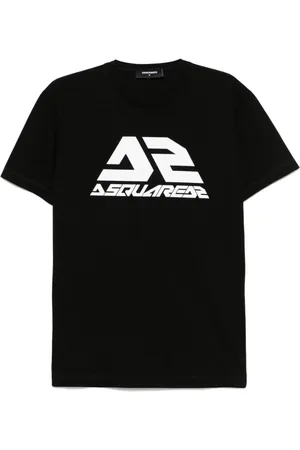Dsquared2 Tops, Heren, Zwart, XL, Katoen, T-Shirt