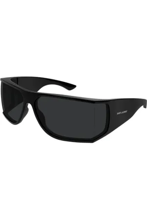 Saint Laurent Accessoires, unisex, Zwart, L, Zwarte Zwarte Zonnebril