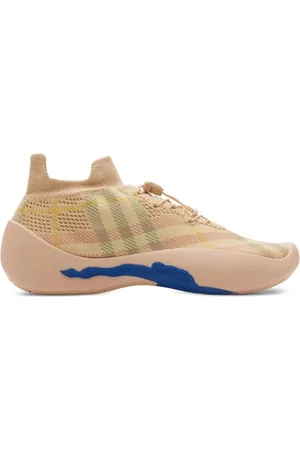 Burberry Schoenen, Dames, Veelkleurig, 39 EU, Polyester, Neptune Lace-Up Sneakers