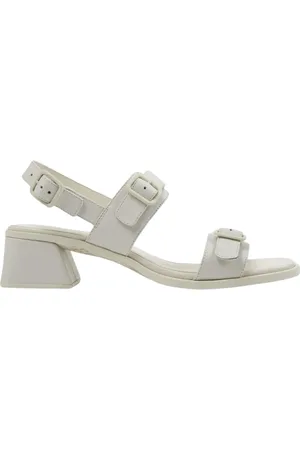 Camper Schoenen, Dames, Wit, 36 EU, Witte Blokhak Sandalen