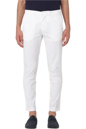 FAY Broeken, Heren, Wit, W36, Katoen, Slim Fit Beige Chinos Broek