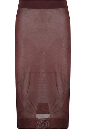 Saint Laurent Rokken, Dames, Bruin, M, Lange Maxi Rok