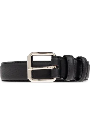A.P.C. Accessoires, Heren, Zwart, 85 CM, Leer, Leren riem