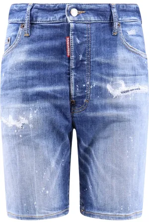 Dsquared2 Korte broeken, Heren, Blauw, L, Denim, Marine Denim Bermuda Shorts