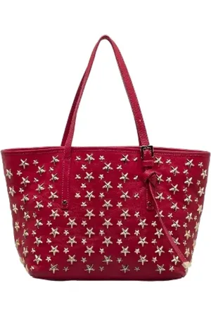 Jimmy Choo Pre-owned, Dames, Roze, ONE Size, Leer, Tweedehands leren handtassen