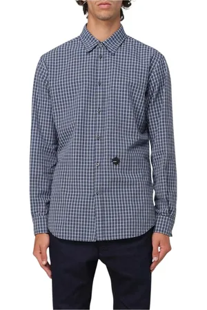 Dsquared2 Overhemden, Heren, Veelkleurig, L, Katoen, Geruite Katoenen Overhemd, Wit, Lange Mouw