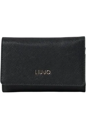 Liu Jo Accessoires, Dames, Zwart, ONE Size, Leer, Klassieke Zwarte Damesportemonnee