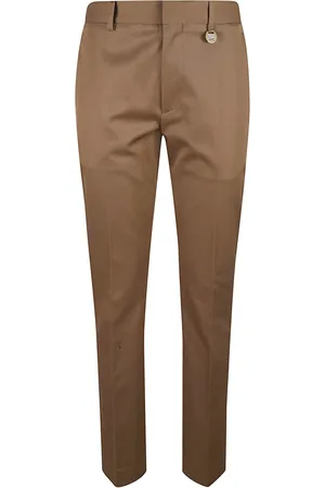 Burberry Broeken, Dames, Bruin, XS, Katoen, Stijlvolle Broeken voor Vrouwen