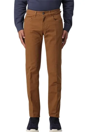 FAY Broeken, Heren, Bruin, W36, Katoen, Stijlvolle Bruine Katoenen Broek