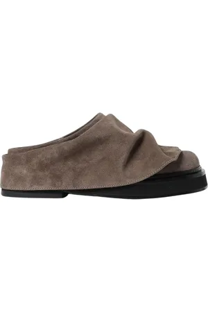 The Attico Schoenen, Dames, Grijs, 37 EU, Suède, Beige Suède Muiltjes Sandalen