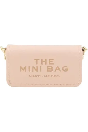 Marc Jacobs Tassen, Dames, Roze, ONE Size, Leer, Gestructureerde Leren Crossbody Tas