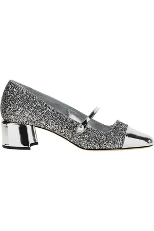 Jimmy Choo Schoenen, Dames, Grijs, 38 EU, Glitter Mary Jane Pumps