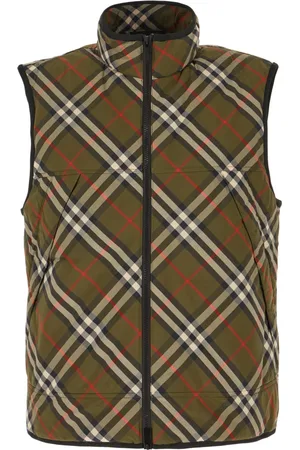 Burberry Jassen, Heren, Groen, L, Polyester, Stijlvolle Jassen voor Mannen en Vrouwen