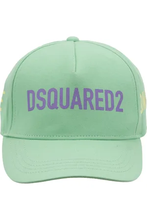 Dsquared2 Accessoires, unisex, Groen, ONE Size, Katoen, Snapback Baseball Cap