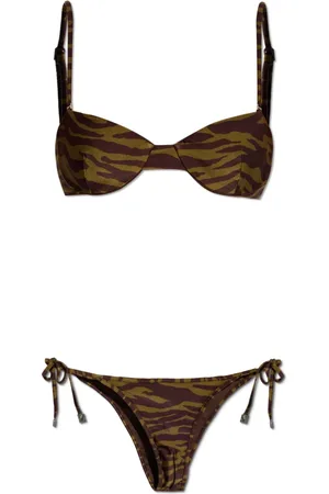 The Attico Badkleding, Dames, Bruin, S, Tweed, Tweedelige badkledingcollectie Estate Meravigliosa