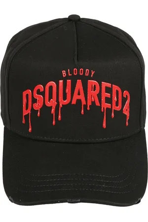 Dsquared2 Accessoires, Heren, Zwart, ONE Size, Katoen, Cappello Cap