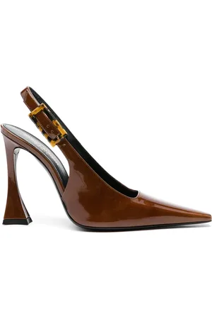 Saint Laurent Schoenen, Dames, Bruin, 40 EU, Slingback pumps