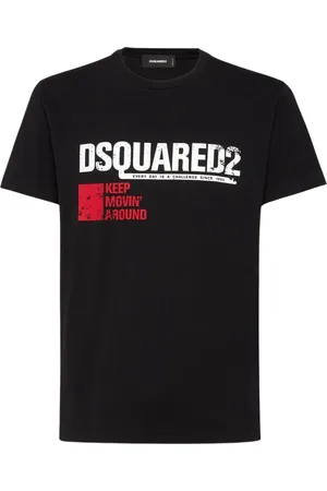 Dsquared2 Tops, Heren, Zwart, XL, Katoen, T-shirt