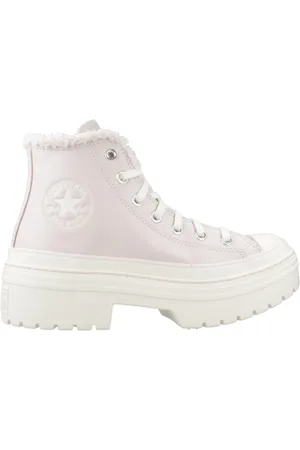 Converse Schoenen, Dames, Roze, 36 1/2 EU, Hoge Top Sneakers met Profielzool