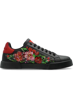 Dolce & Gabbana Schoenen, Dames, Zwart, 38 EU, Leer, Sportschoenen