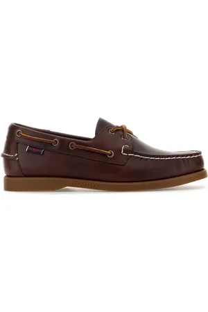 SEBAGO Schoenen, Heren, Bruin, 40 1/2 EU, Bruin Leren Veterschoenen Loafers