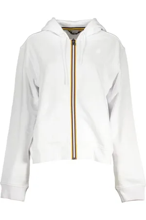 K-Way Sweatshirts & Hoodies, Dames, Wit, M, Witte Hoodie met Rits