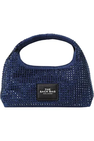 Marc Jacobs Tassen, Dames, Blauw, ONE Size, Blauwe Schoudertas met Verstelbare Band