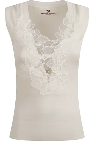 ERMANNO SCERVINO Tops, Dames, , XS, Katoen, Gebreide Tank Top