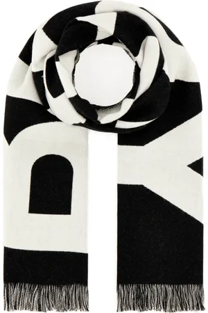 Burberry Accessoires, unisex, Zwart, ONE Size, Wol, Winter Sjaal
