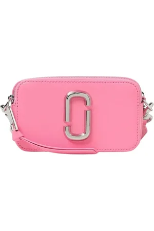 Marc Jacobs Tassen, Dames, Roze, ONE Size, Leren Crossbody Camera Tas