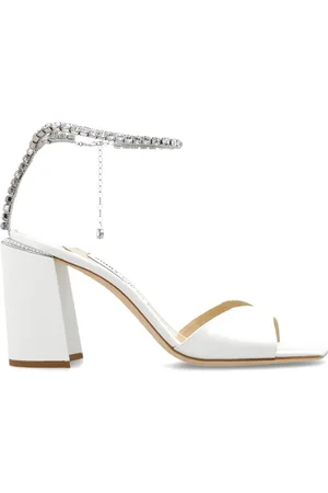 Jimmy Choo Schoenen, Dames, Wit, 40 EU, Satijn, Saeda Sandaal