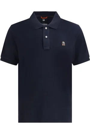 Parajumpers Tops, Heren, Blauw, M, Logo Patch Polo Shirt
