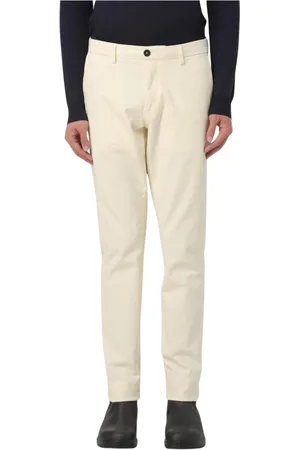 Manuel Ritz Broeken, Heren, Wit, S, Katoen, Witte Straight Leg Broek