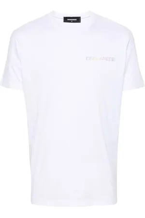 Dsquared2 Tops, Heren, Wit, S, Katoen, Cotton Jersey T-Shirt