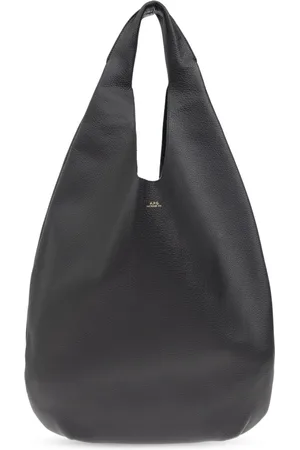 A.P.C. Tassen, Dames, Zwart, ONE Size, Leer, Schoudertas Neige