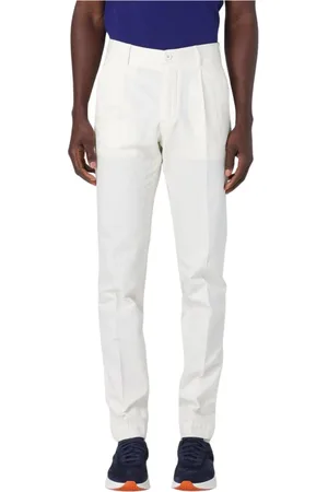Incotex Broeken, Heren, Wit, L, Veelzijdige Beige Broek voor Mannen