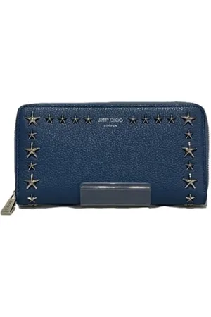 Jimmy Choo Pre-owned, Dames, Blauw, ONE Size, Tweedehands leren handtassen