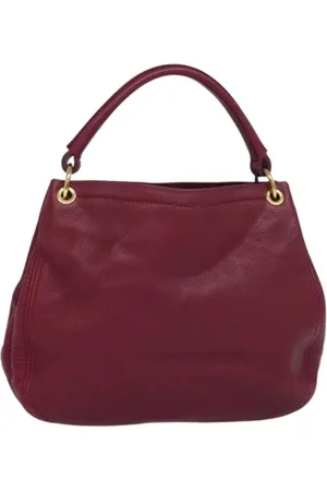 Miu Miu Pre-owned, Dames, Roze, ONE Size, Leer, Tweedehands leren handtassen