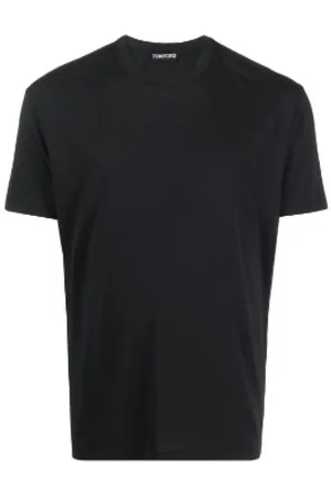 Tom Ford Tops, Heren, Zwart, 5Xl, Katoen, T-shirt met ronde hals