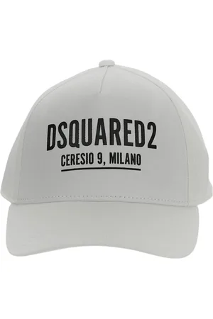 Dsquared2 Accessoires, unisex, Wit, M, Katoen, Stijlvolle Katoenen Baseballpet