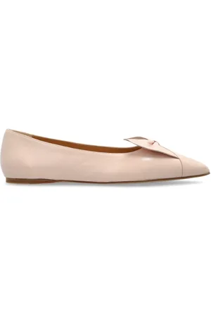 Salvatore Ferragamo Schoenen, Dames, Roze, 36 1/2 EU, Leer, Leren ballerina