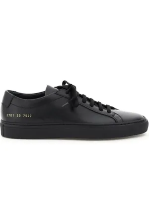 COMMON PROJECTS Schoenen, Dames, Zwart, 39 EU, Leer, Original Achilles leren sneakers